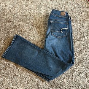 AE Stretch Low-Rise Kick Bootcut Jean